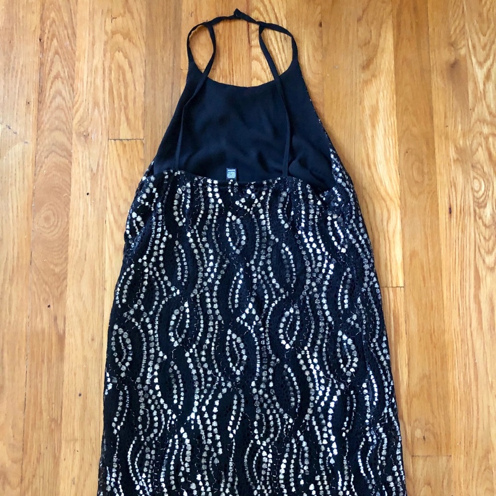 Aqua black dress - Picture 3 of 3